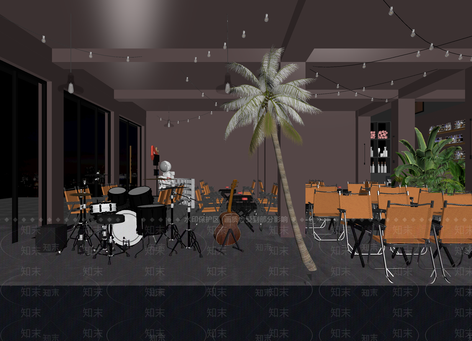 现代酒吧3D模型下载【ID:1214125741】