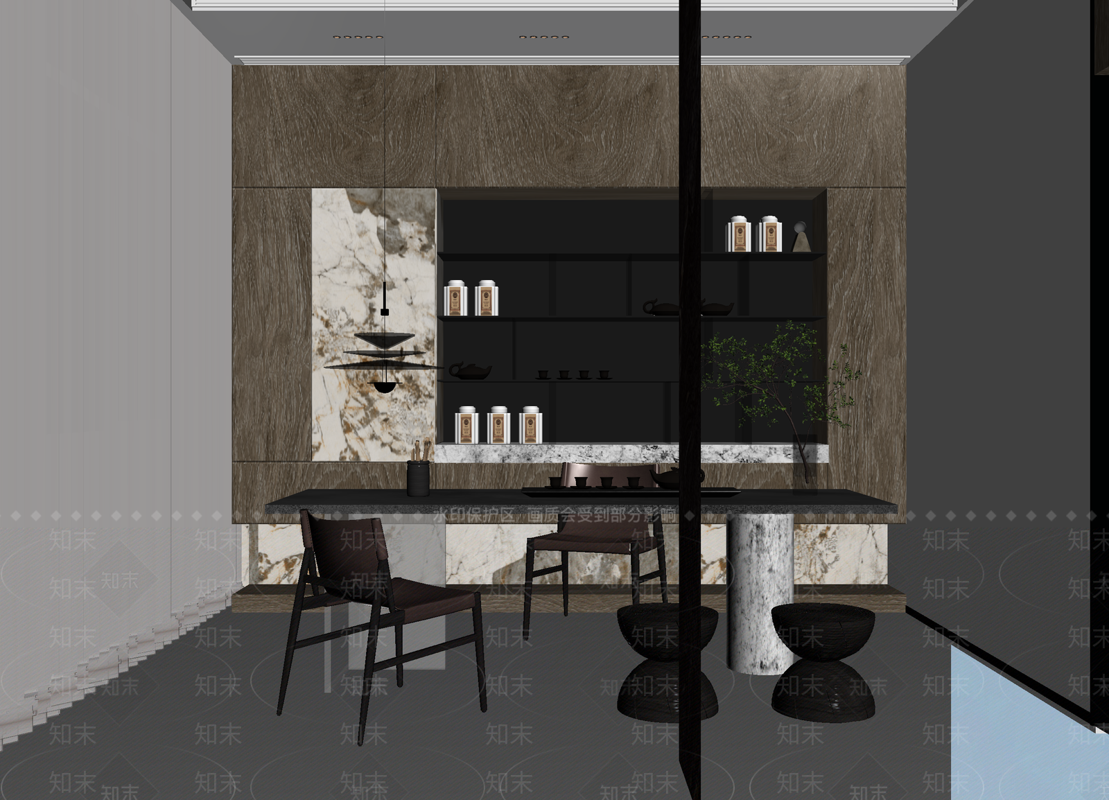 茶馆3D模型下载【ID:1214095708】