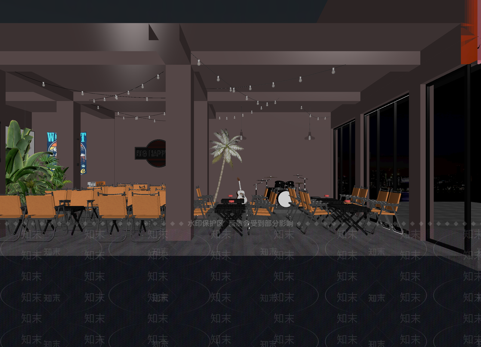 现代酒吧3D模型下载【ID:1214125794】