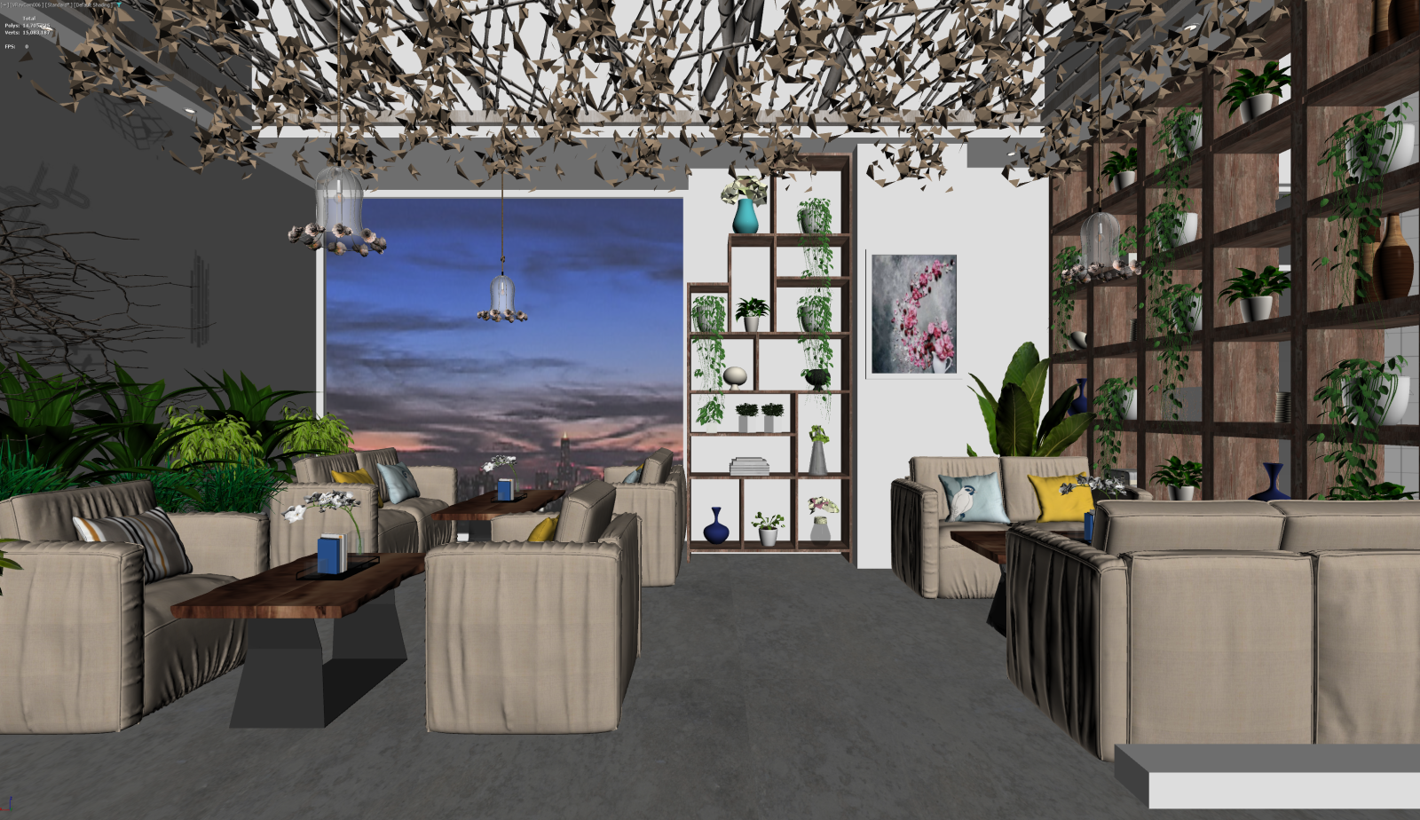 现代休息区3D模型下载【ID:1221354952】