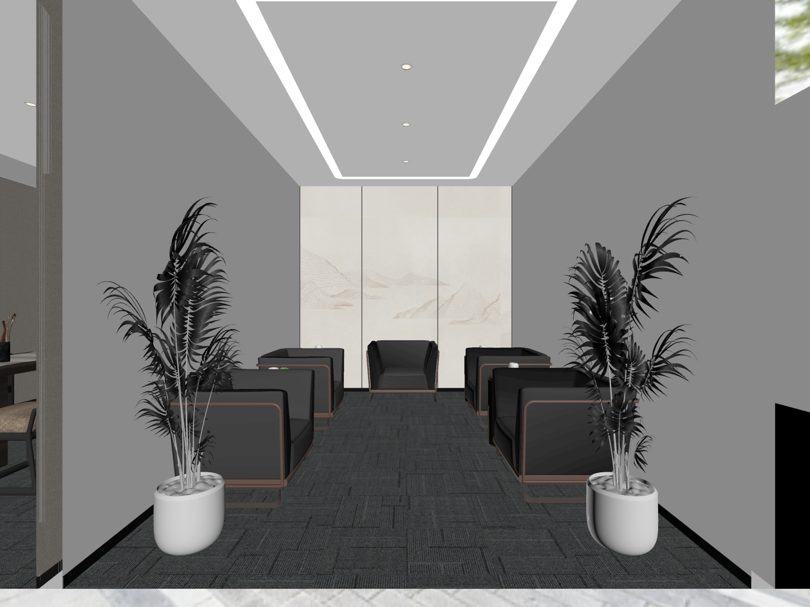 现代休息区3D模型下载【ID:1221487299】