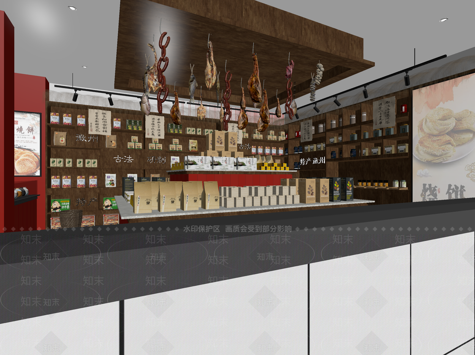 新中式其他商业空间3D模型下载【ID:1214247035】