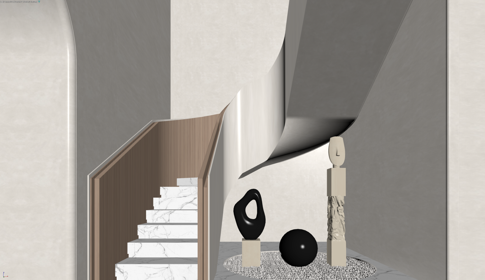 侘寂玄关3D模型下载【ID:1221484294】