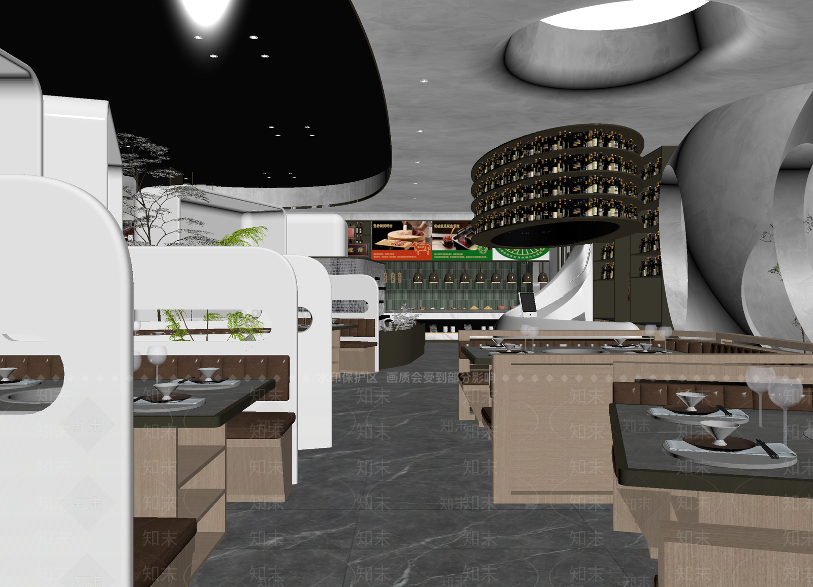 西餐厅3D模型下载【ID:1214032370】