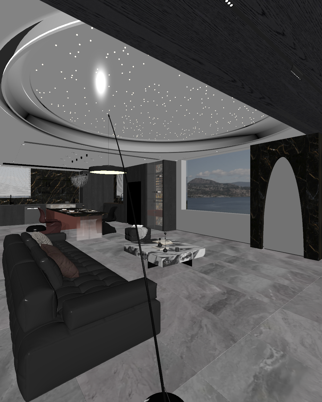 轻奢客餐厅3D模型下载【ID:1221901141】
