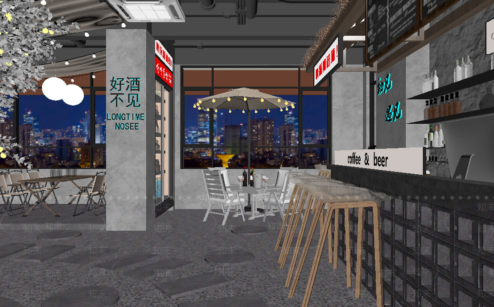 工业风酒馆3D模型下载【ID:1213877355】