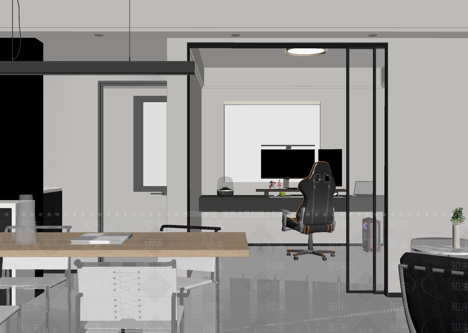 现代工作室3D模型下载【ID:1214792549】