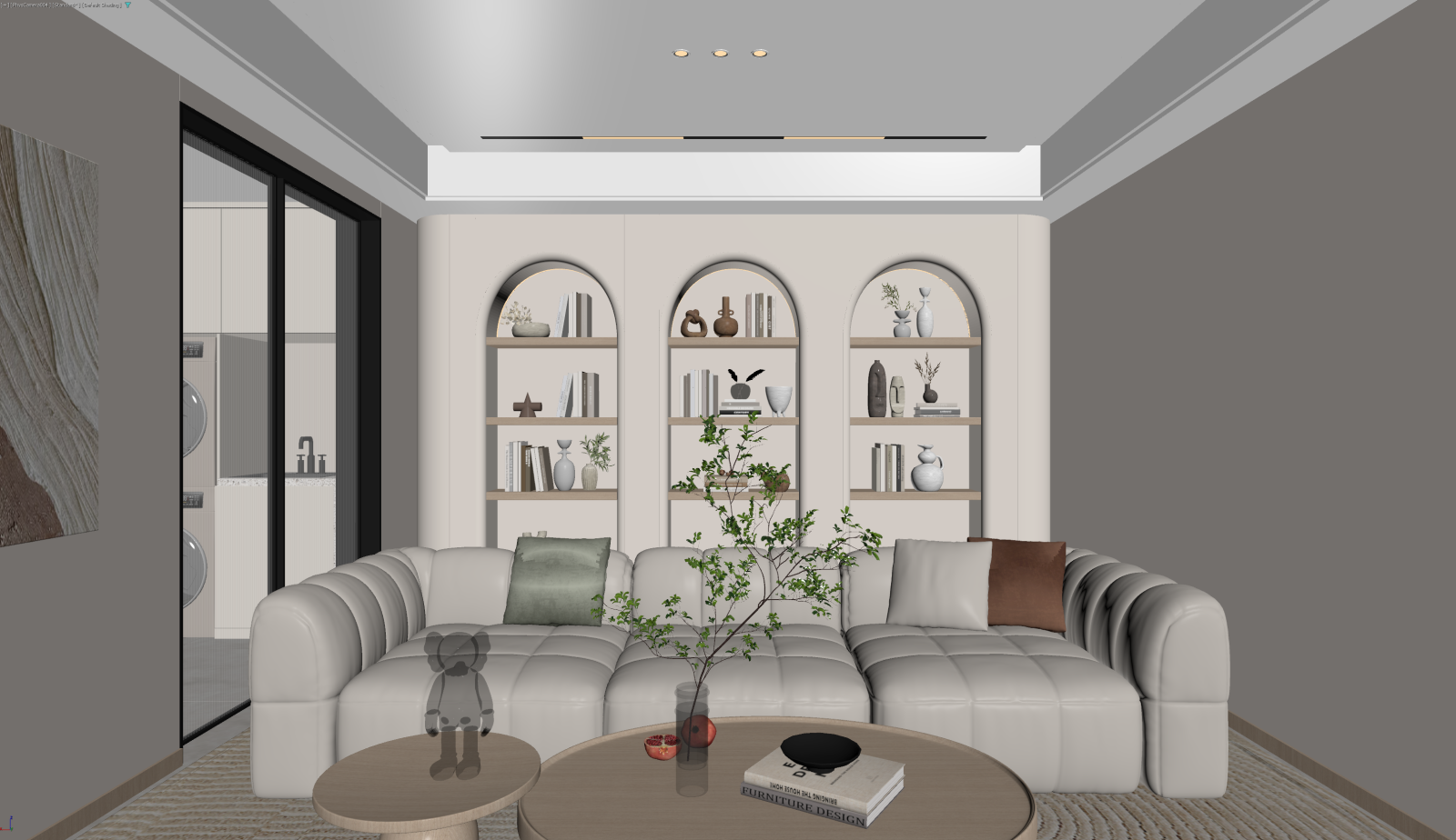 现代家居客厅3D模型下载【ID:1221767460】
