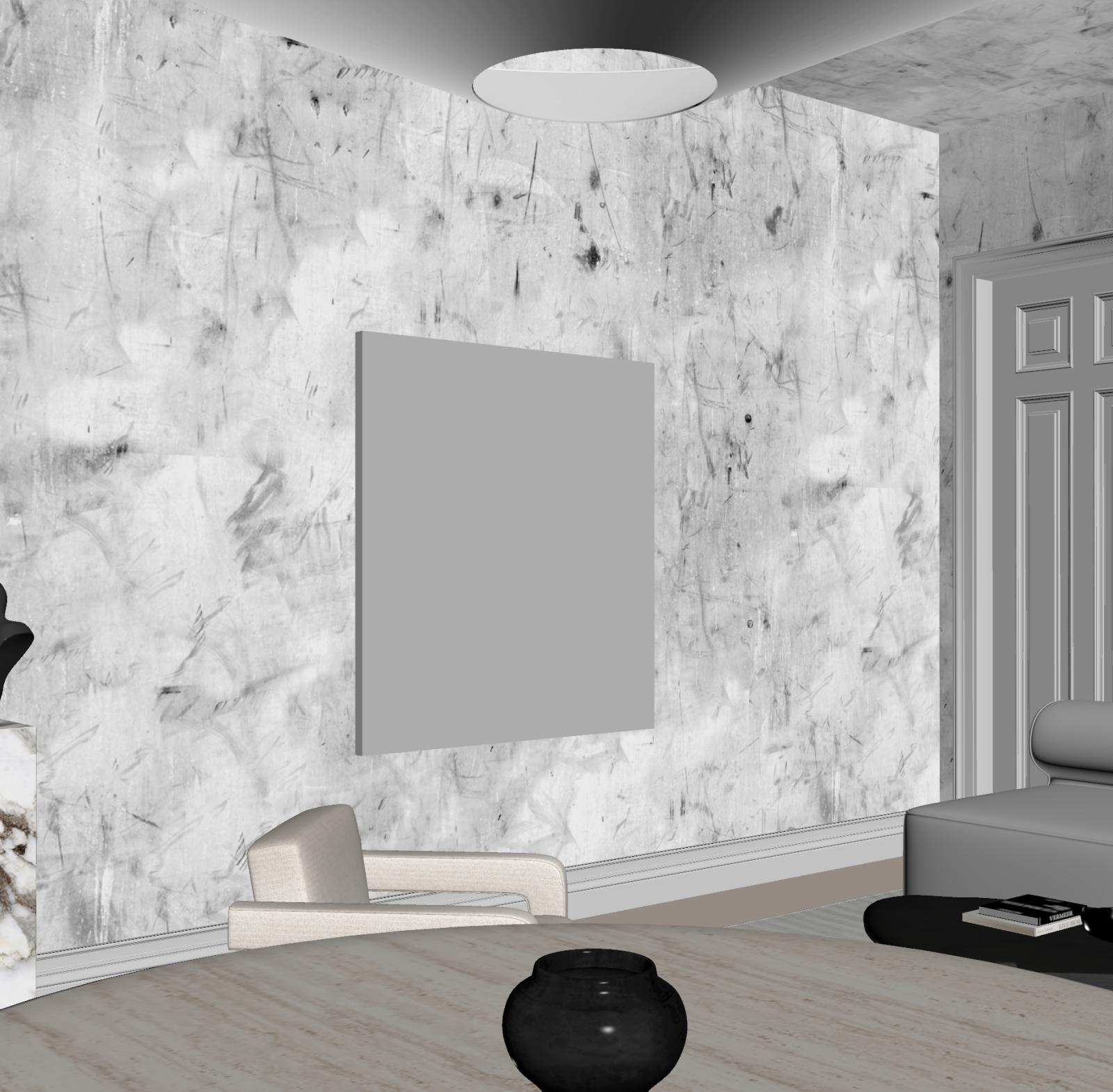 法式家居客厅3D模型下载【ID:1221978756】