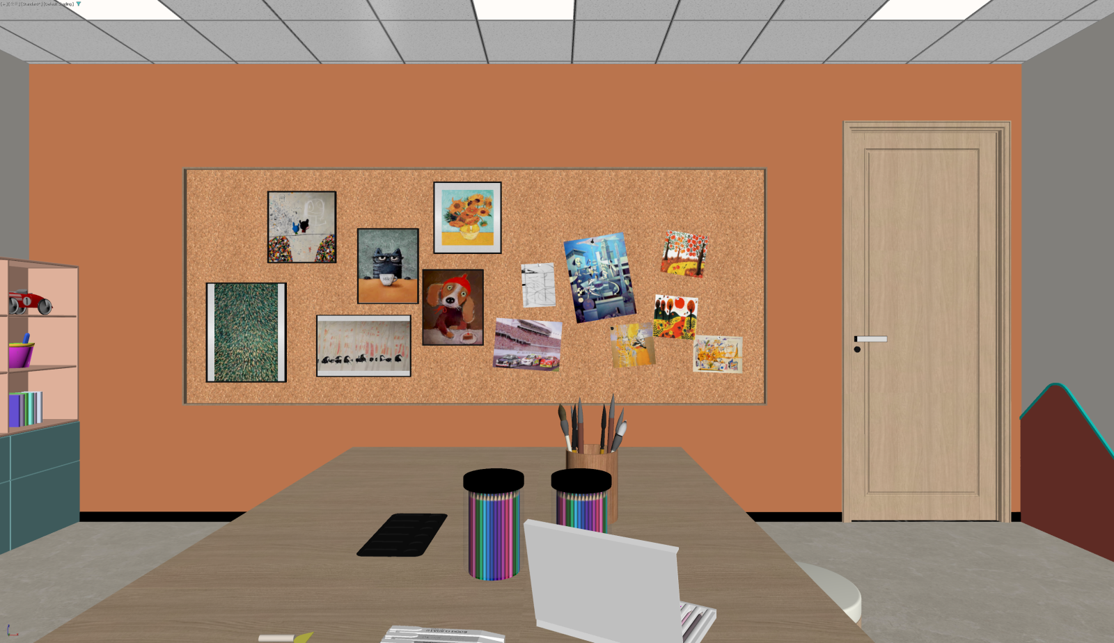 现代工作室3D模型下载【ID:1221519285】