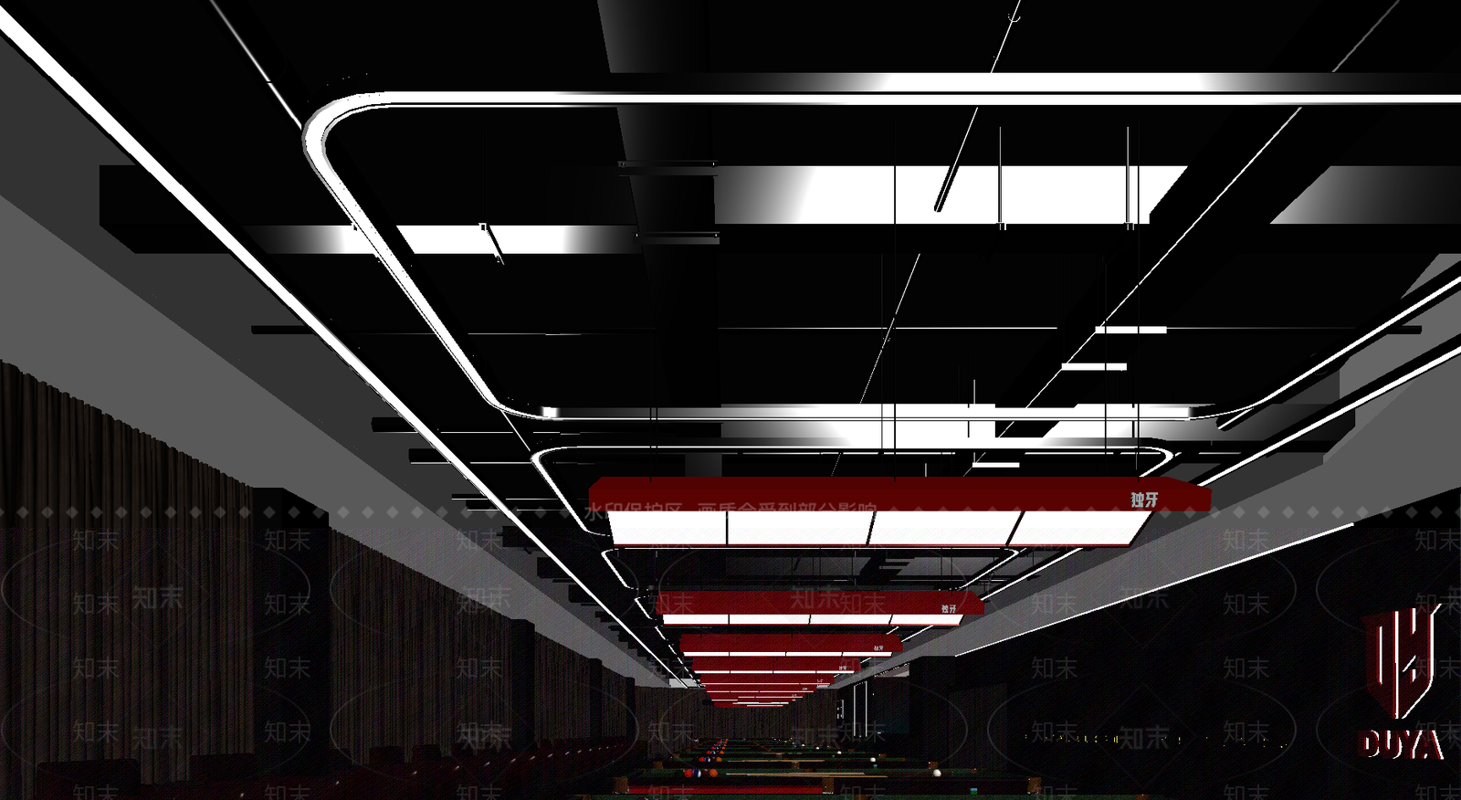 现代台球室3D模型下载【ID:1214431243】