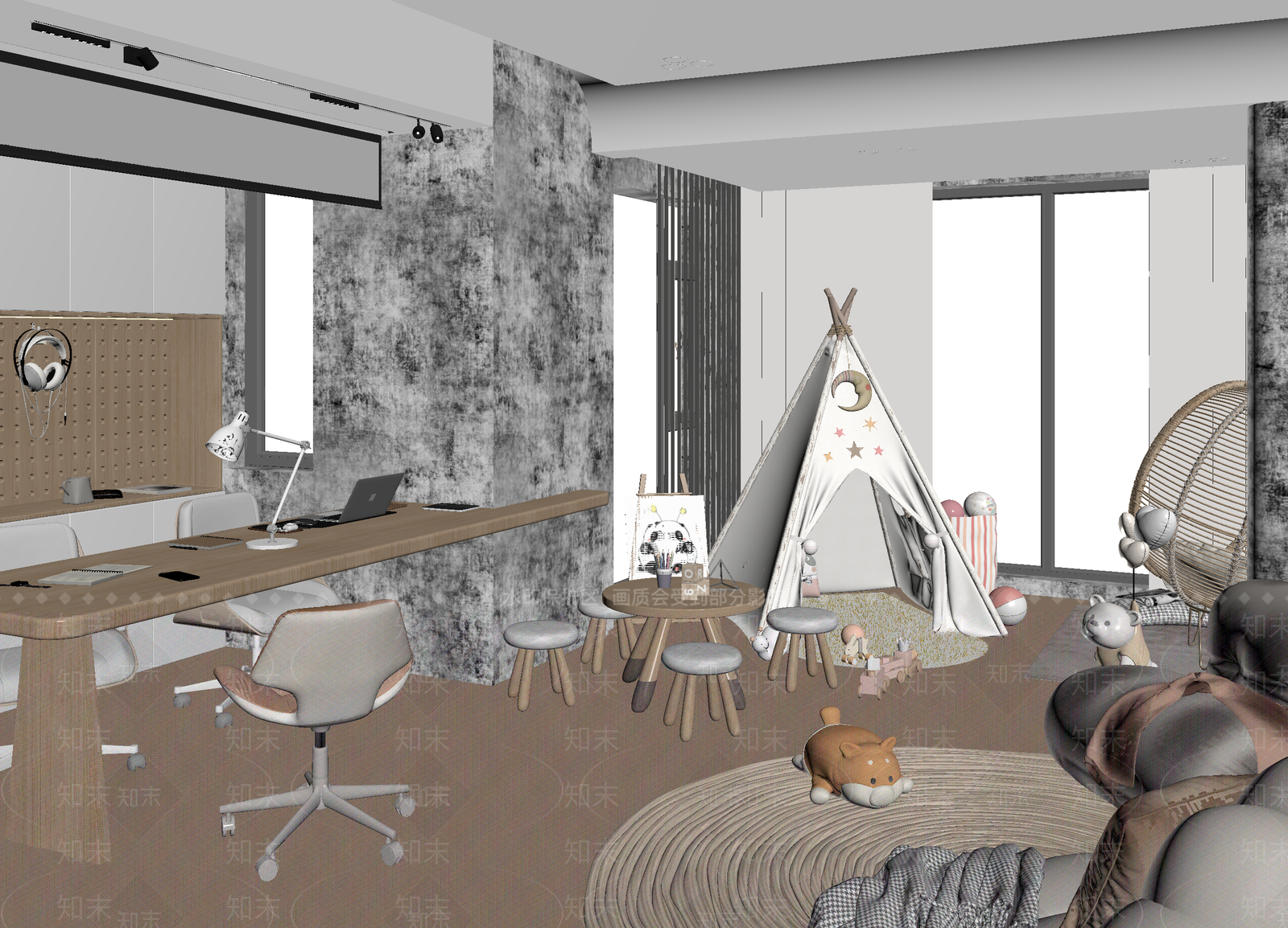 儿童娱乐室3D模型下载【ID:1214097646】