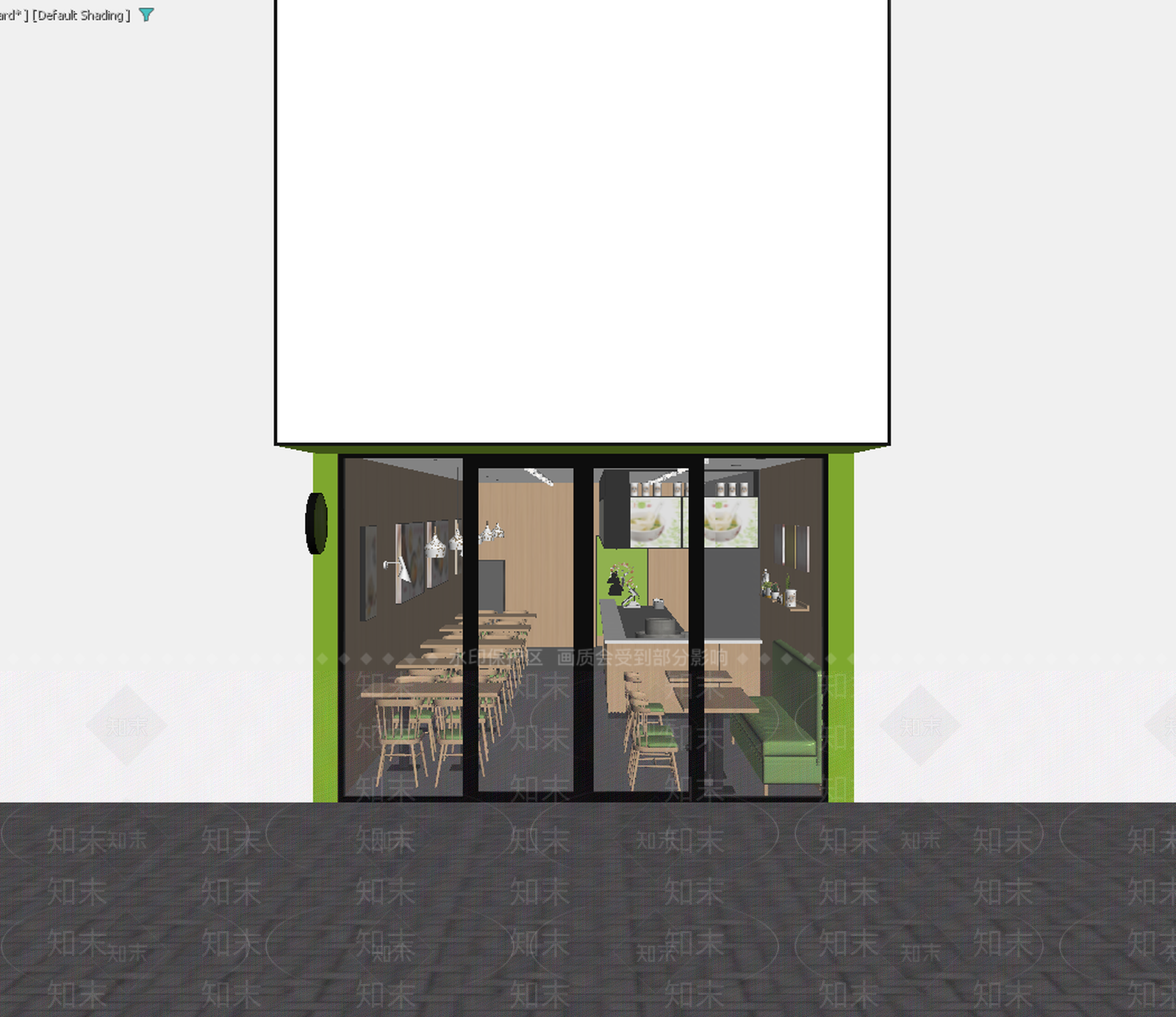 现代茶餐厅3D模型下载【ID:1213918448】