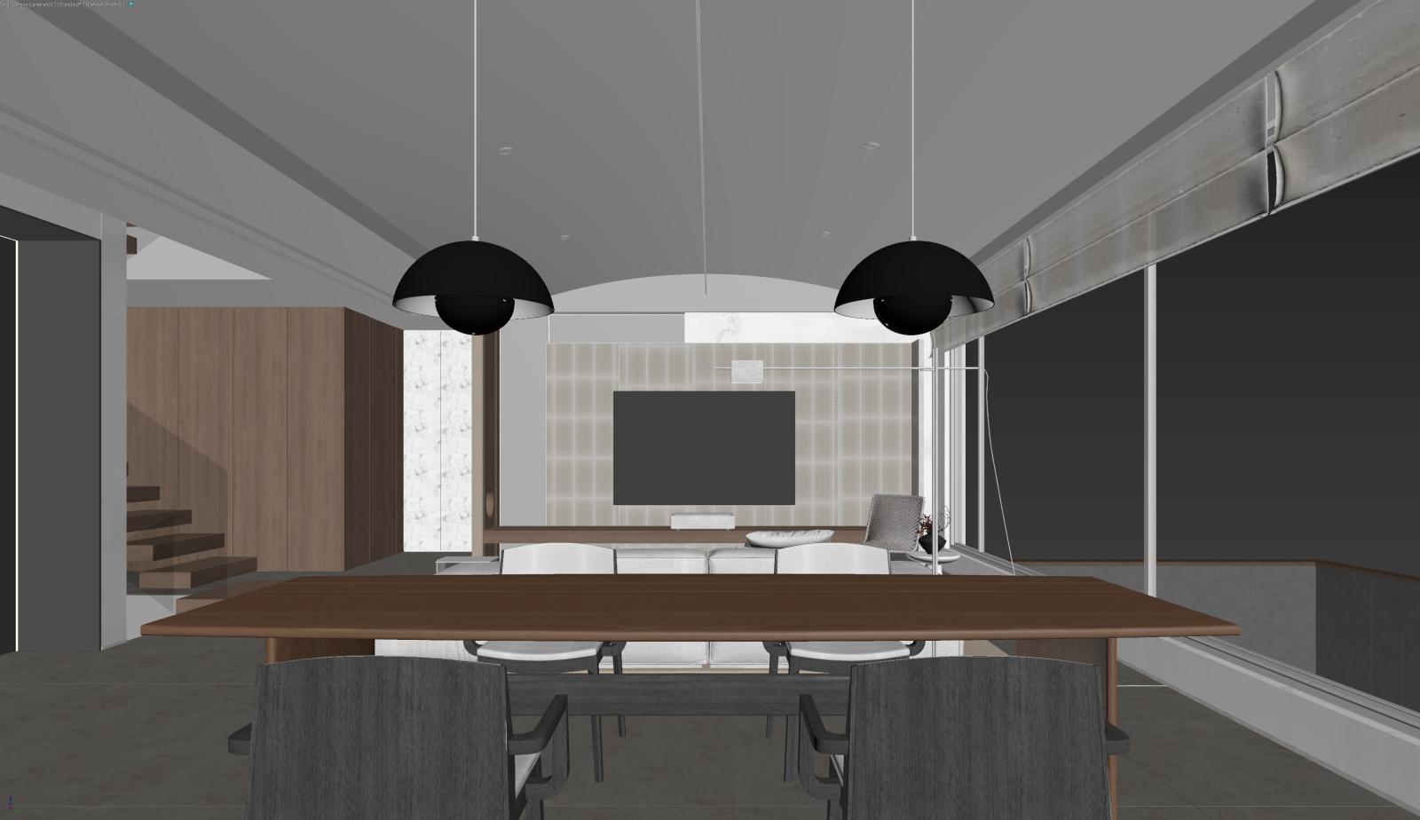 新中式客餐厅3D模型下载【ID:1221509157】
