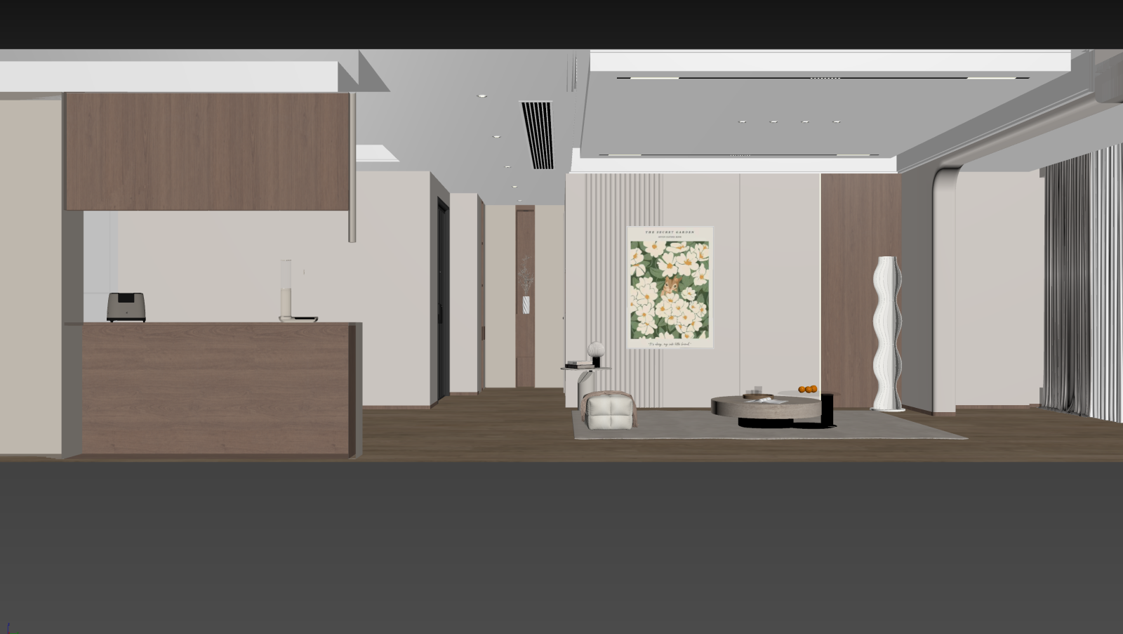 现代客餐厅3D模型下载【ID:1222156194】