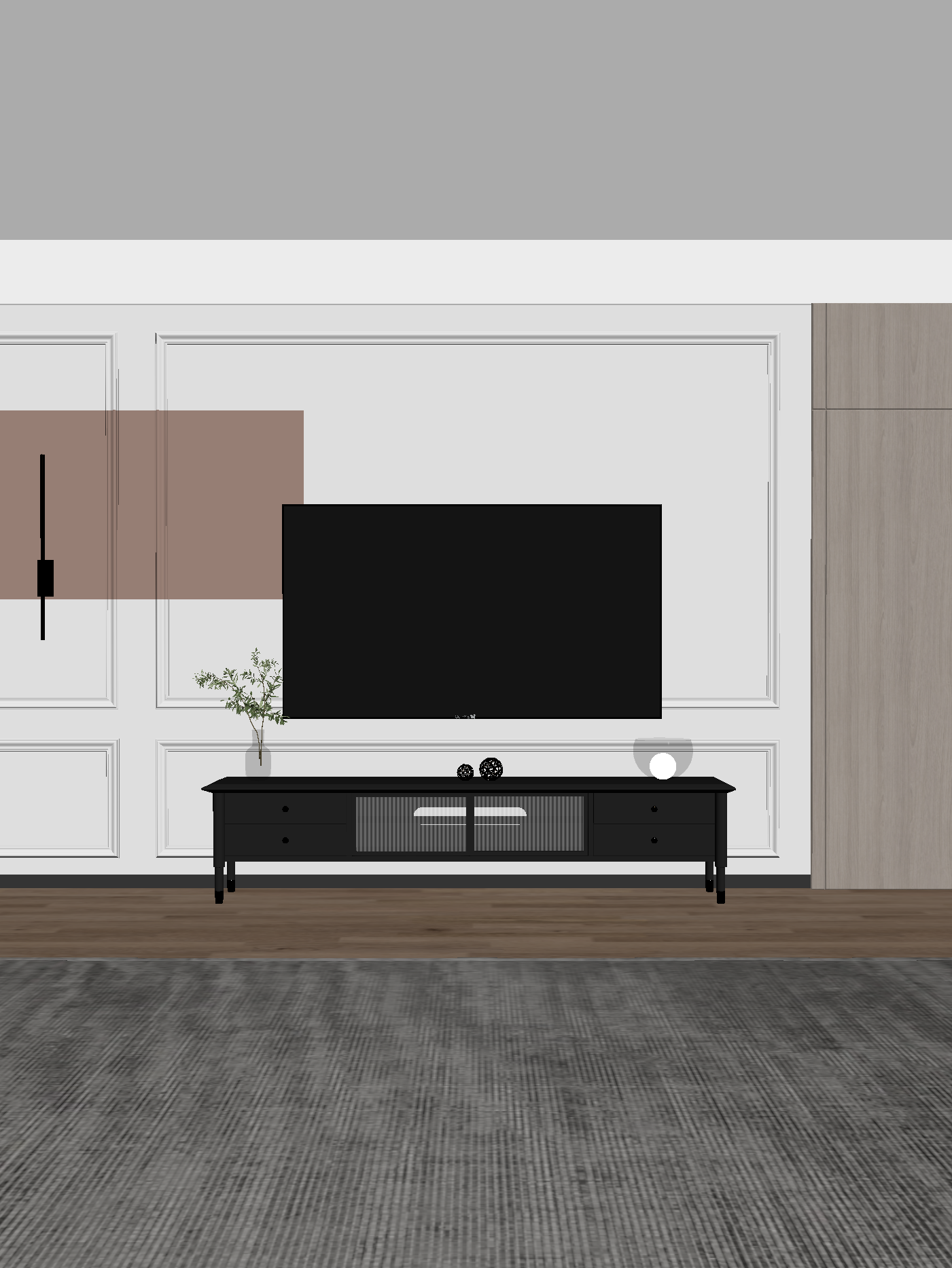 美式家居客厅3D模型下载【ID:1221977779】