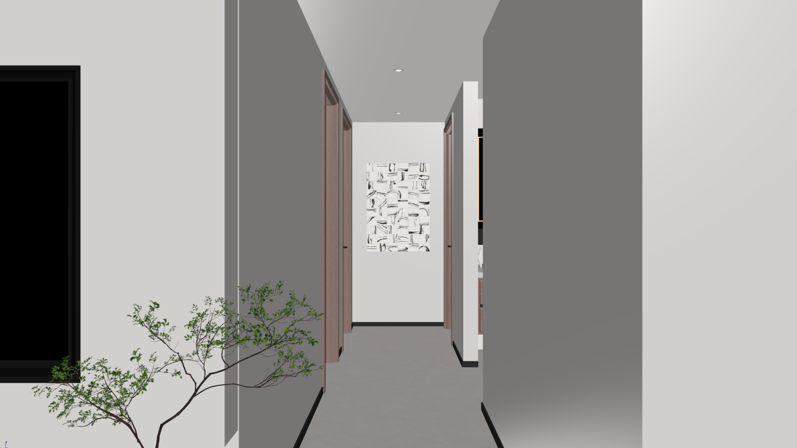 现代玄关3D模型下载【ID:1221659514】