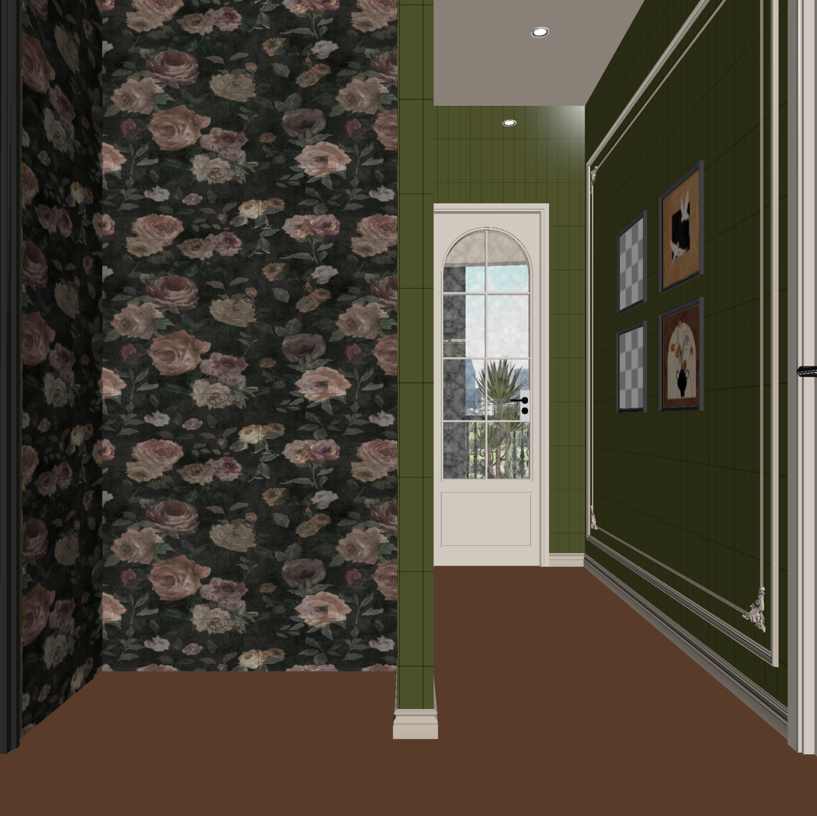 复古玄关3D模型下载【ID:1221704608】