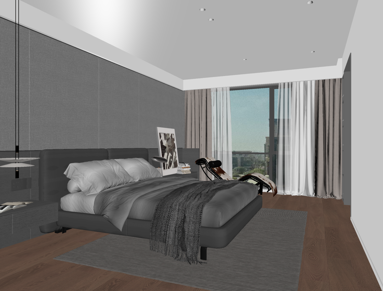 现代家居卧室3D模型下载【ID:1221824780】