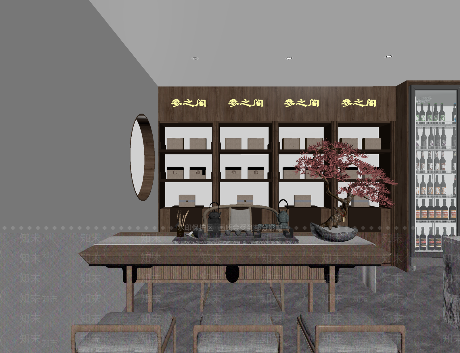 茶馆3D模型下载【ID:1214086692】