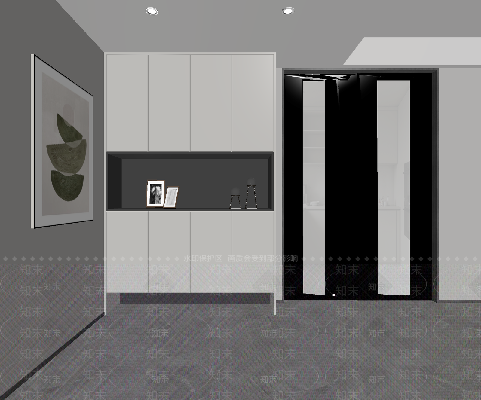 现代玄关3D模型下载【ID:1214763884】