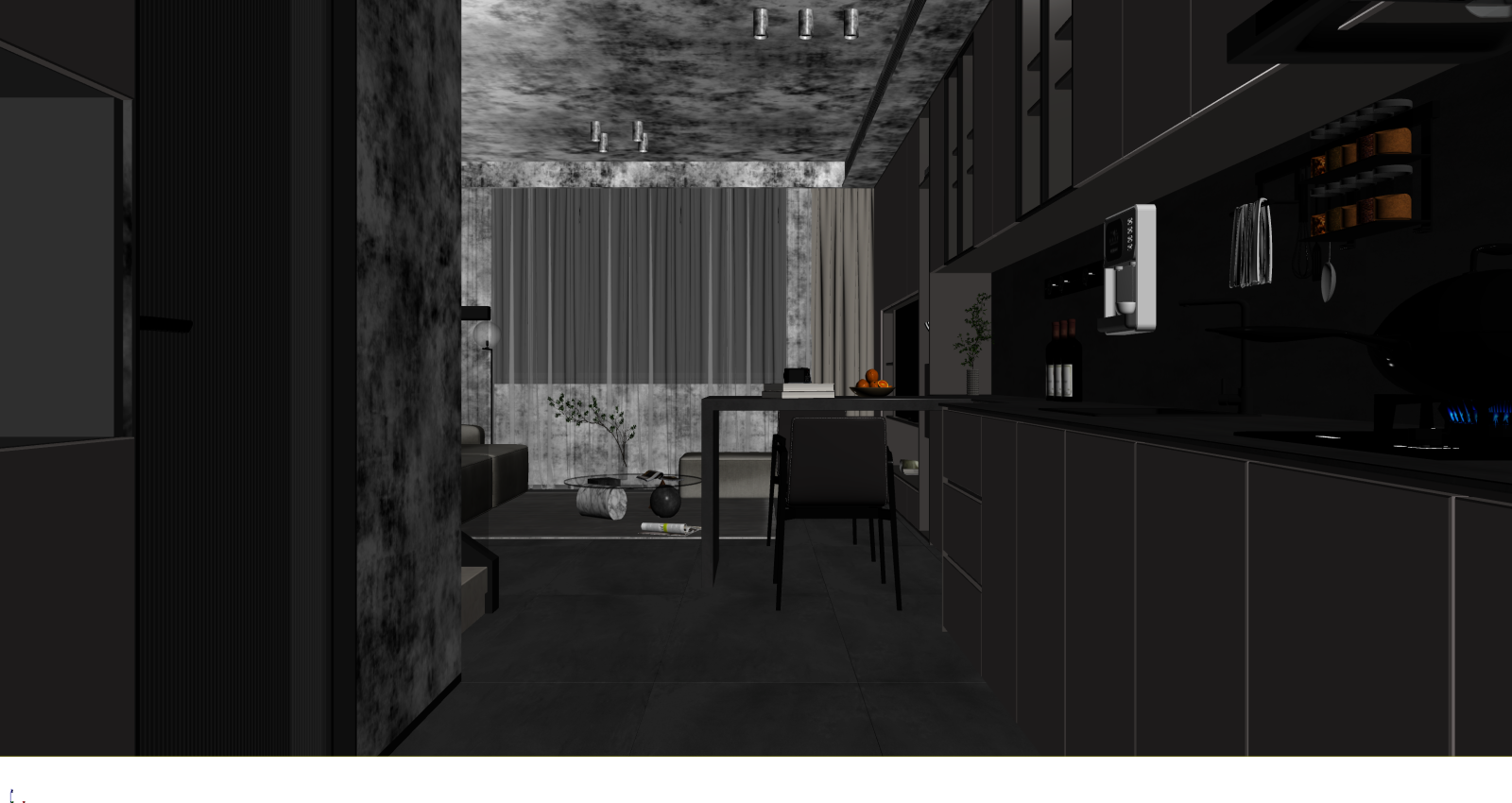 现代客餐厅3D模型下载【ID:1221691187】