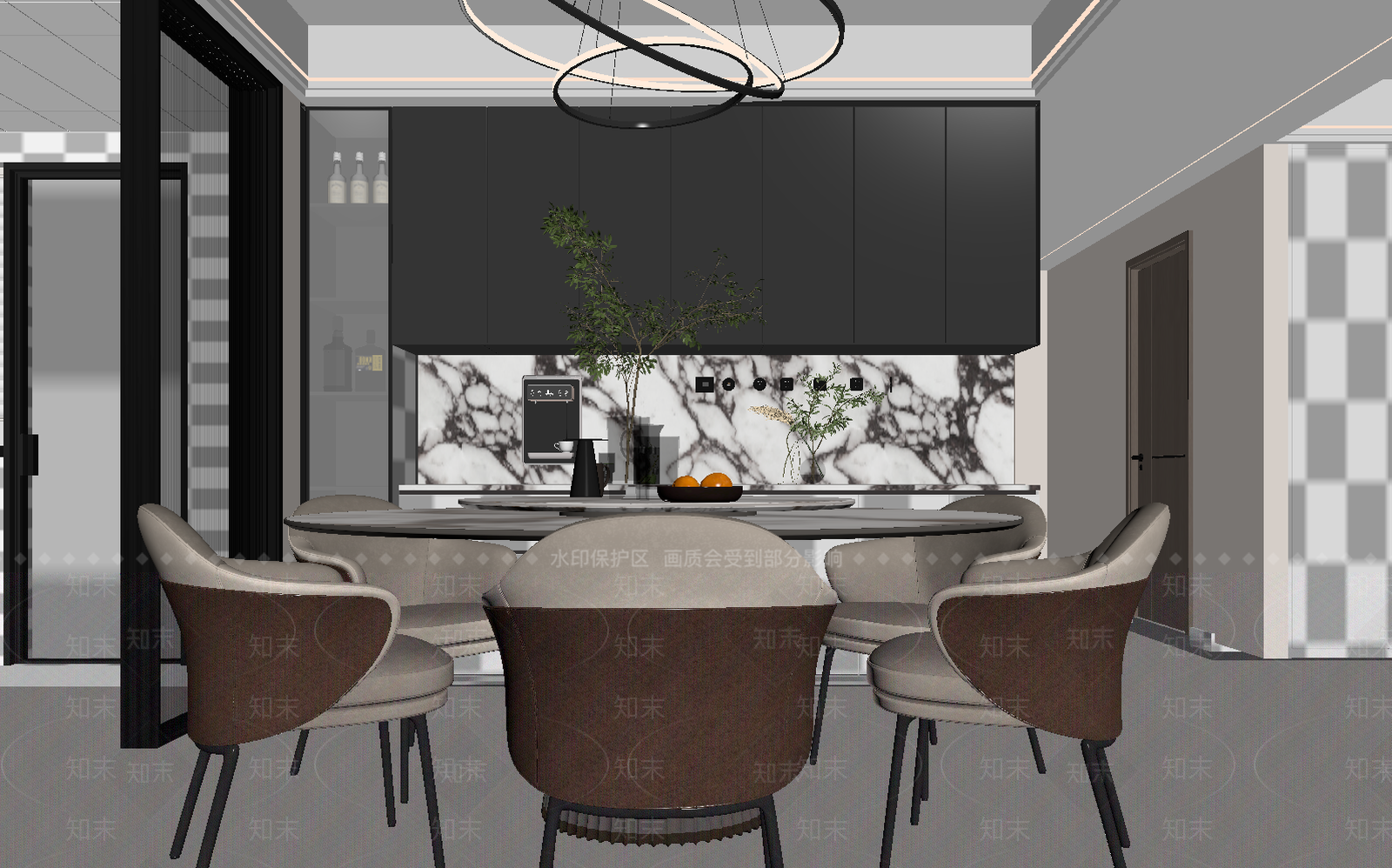 现代咖啡厅3D模型下载【ID:1214849789】