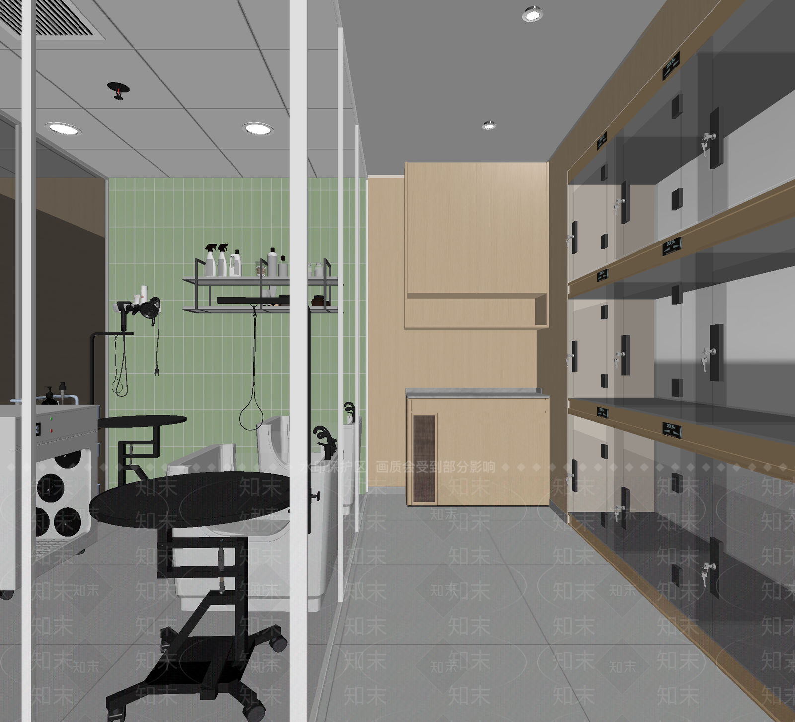 现代美容院3D模型下载【ID:1215048950】