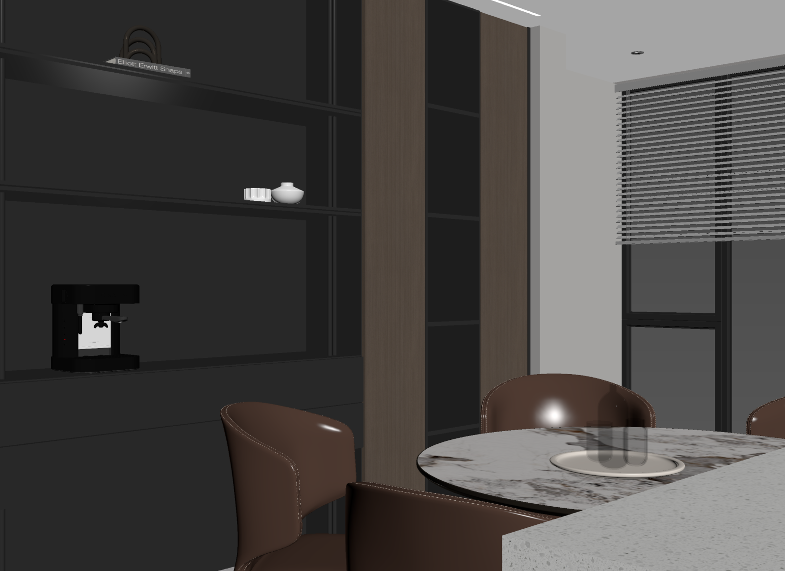 现代家居餐厅3D模型下载【ID:1221715613】