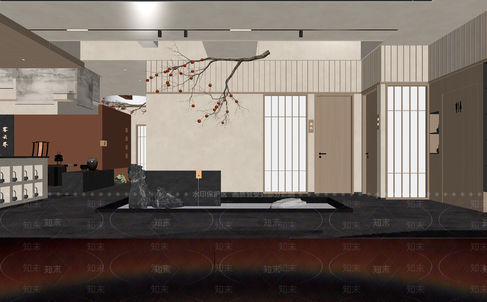 茶馆3D模型下载【ID:1213946140】