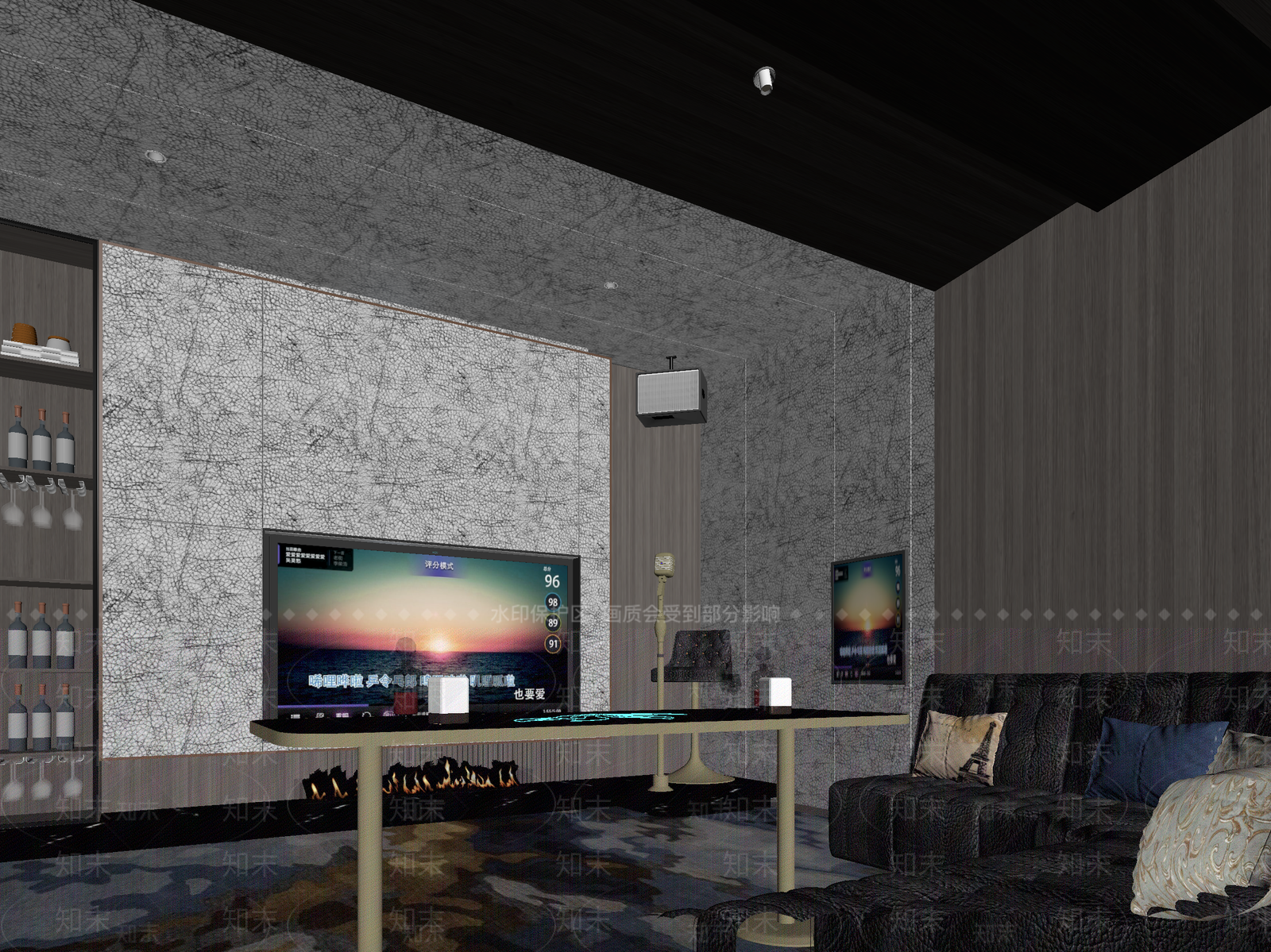 现代酒吧3D模型下载【ID:1214001534】