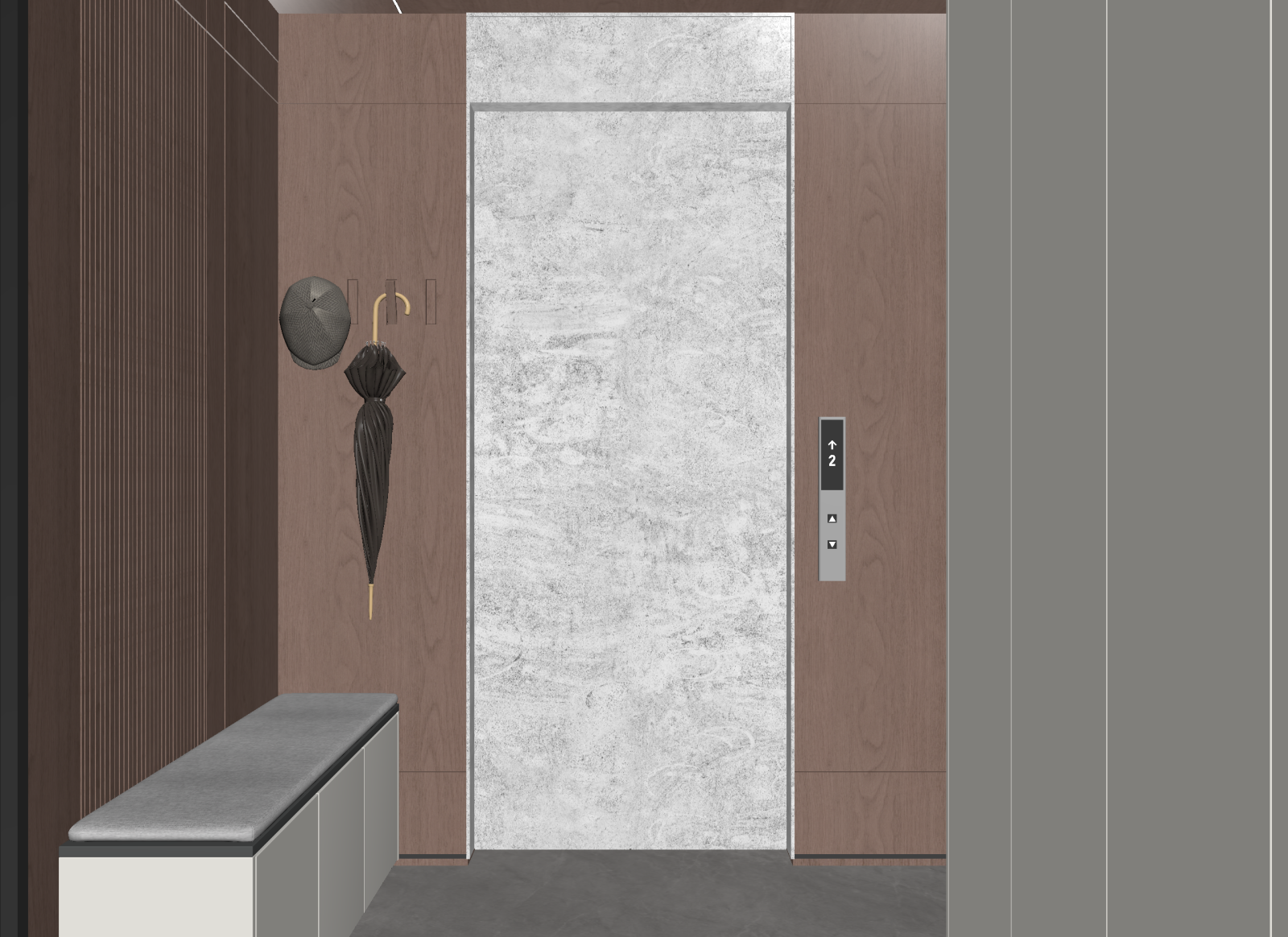 现代玄关3D模型下载【ID:1221750367】