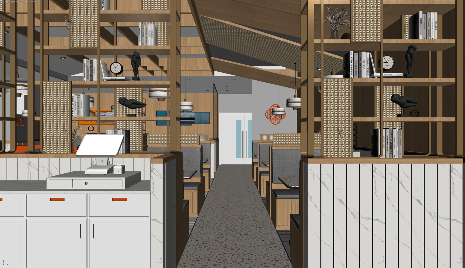 现代茶餐厅3D模型下载【ID:1222034383】