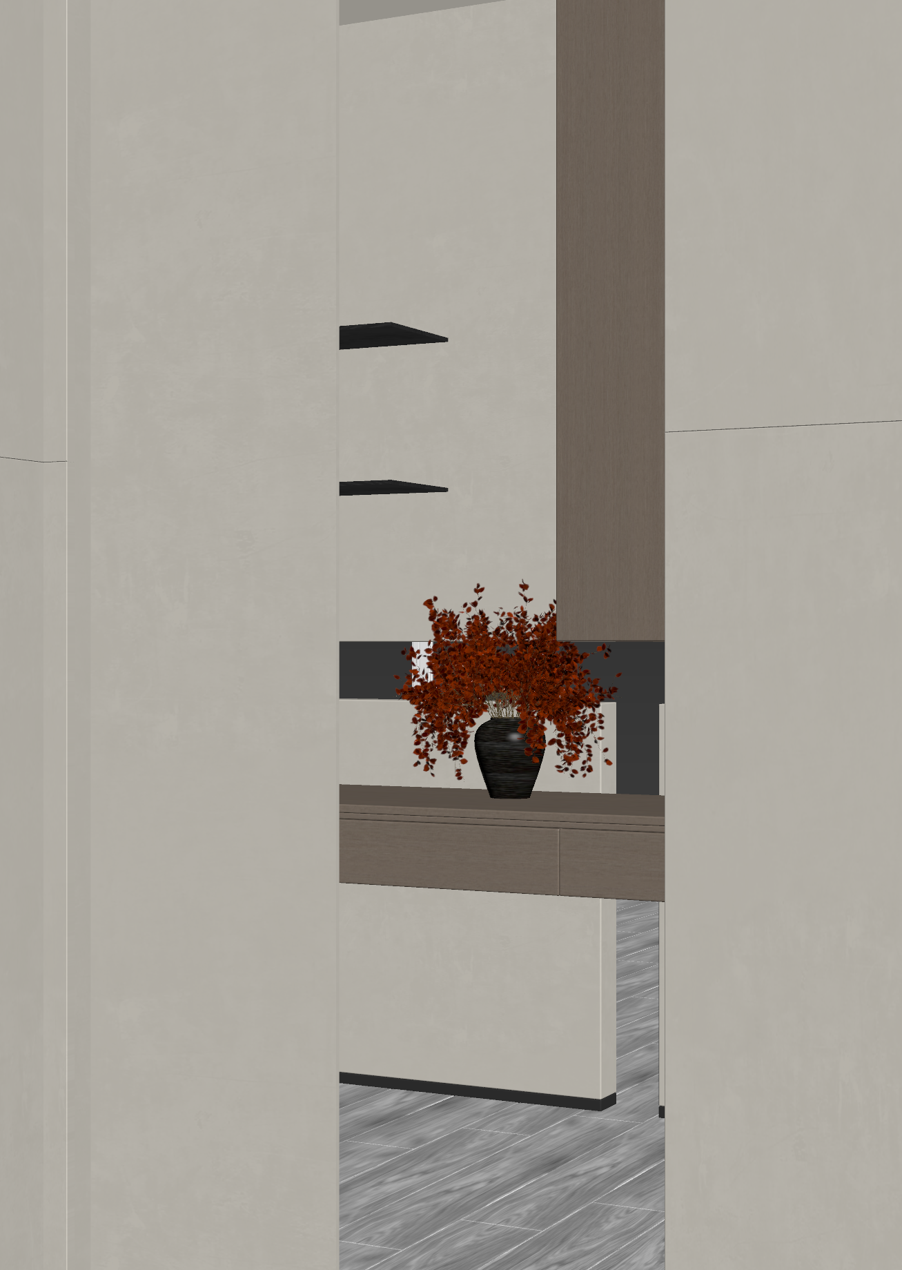 现代玄关3D模型下载【ID:1221348900】