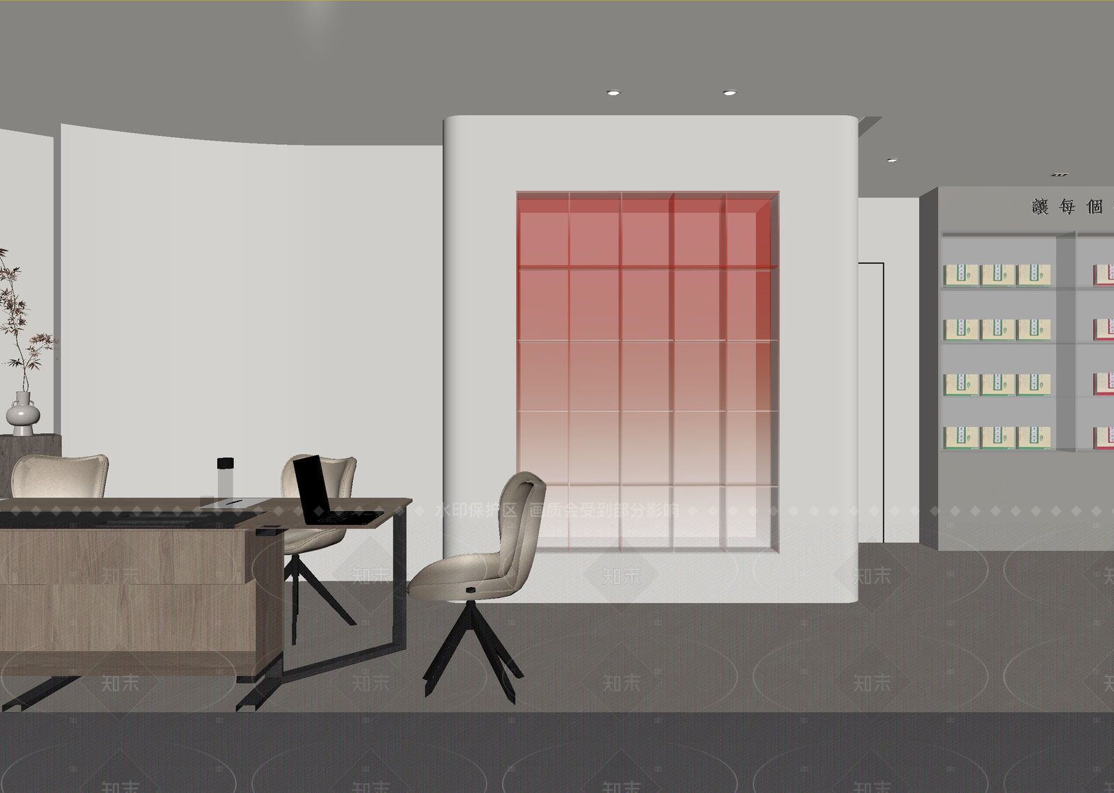 办公室3D模型下载【ID:1214579973】