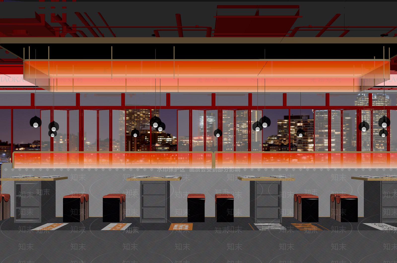 现代咖啡厅3D模型下载【ID:1214293059】