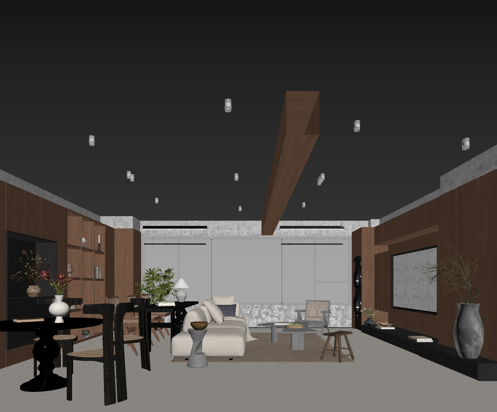 中古客餐厅3D模型下载【ID:1221524861】