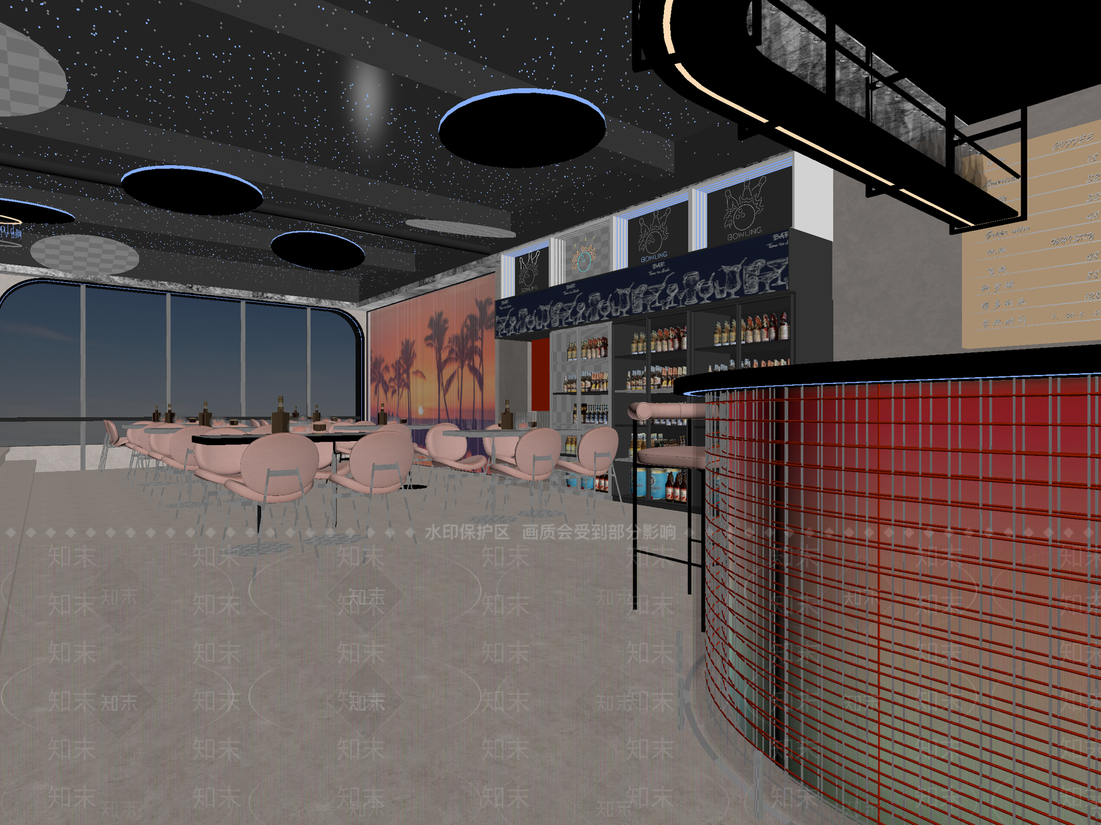 现代酒吧3D模型下载【ID:1215068796】