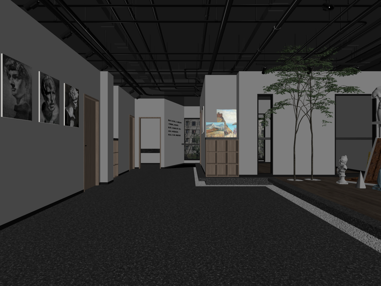 现代工作室3D模型下载【ID:1221977711】