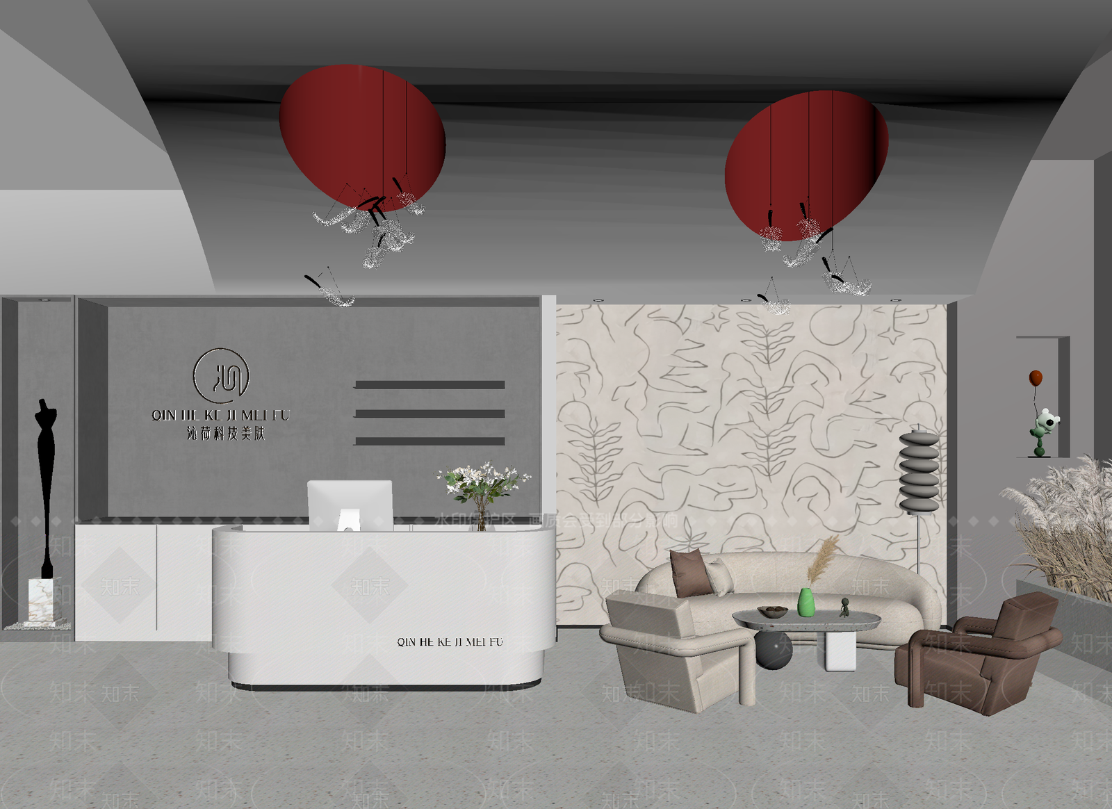 美容院3D模型下载【ID:1214035529】