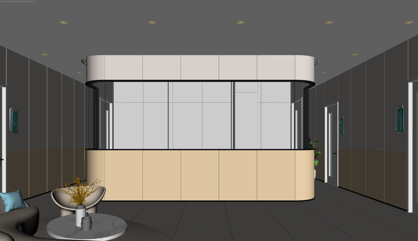 现代休息区3D模型下载【ID:1221594973】