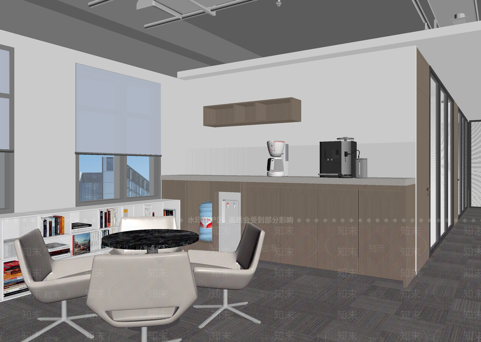 现代茶水间3D模型下载【ID:1215126143】
