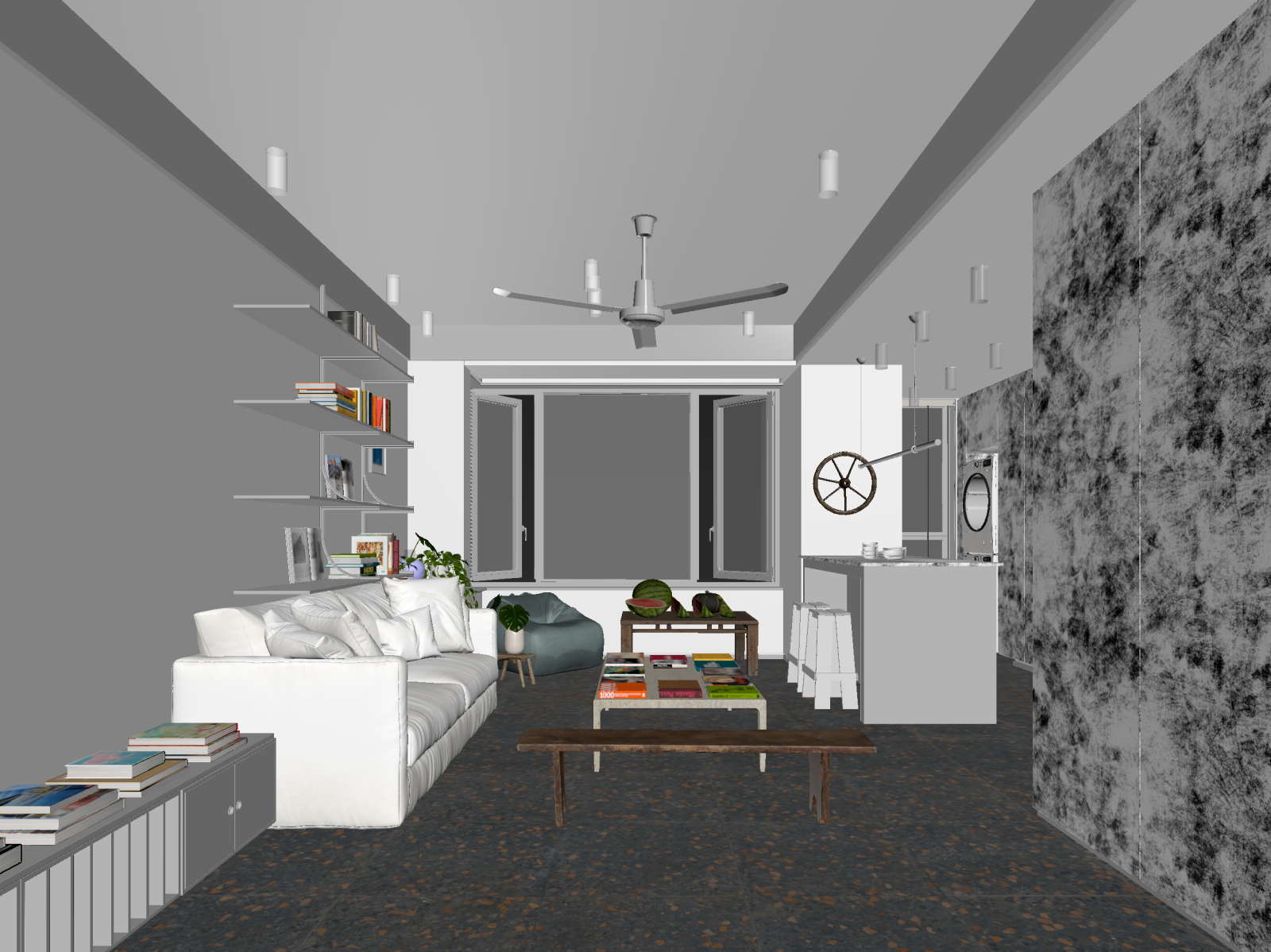 北欧客餐厅3D模型下载【ID:1221781448】