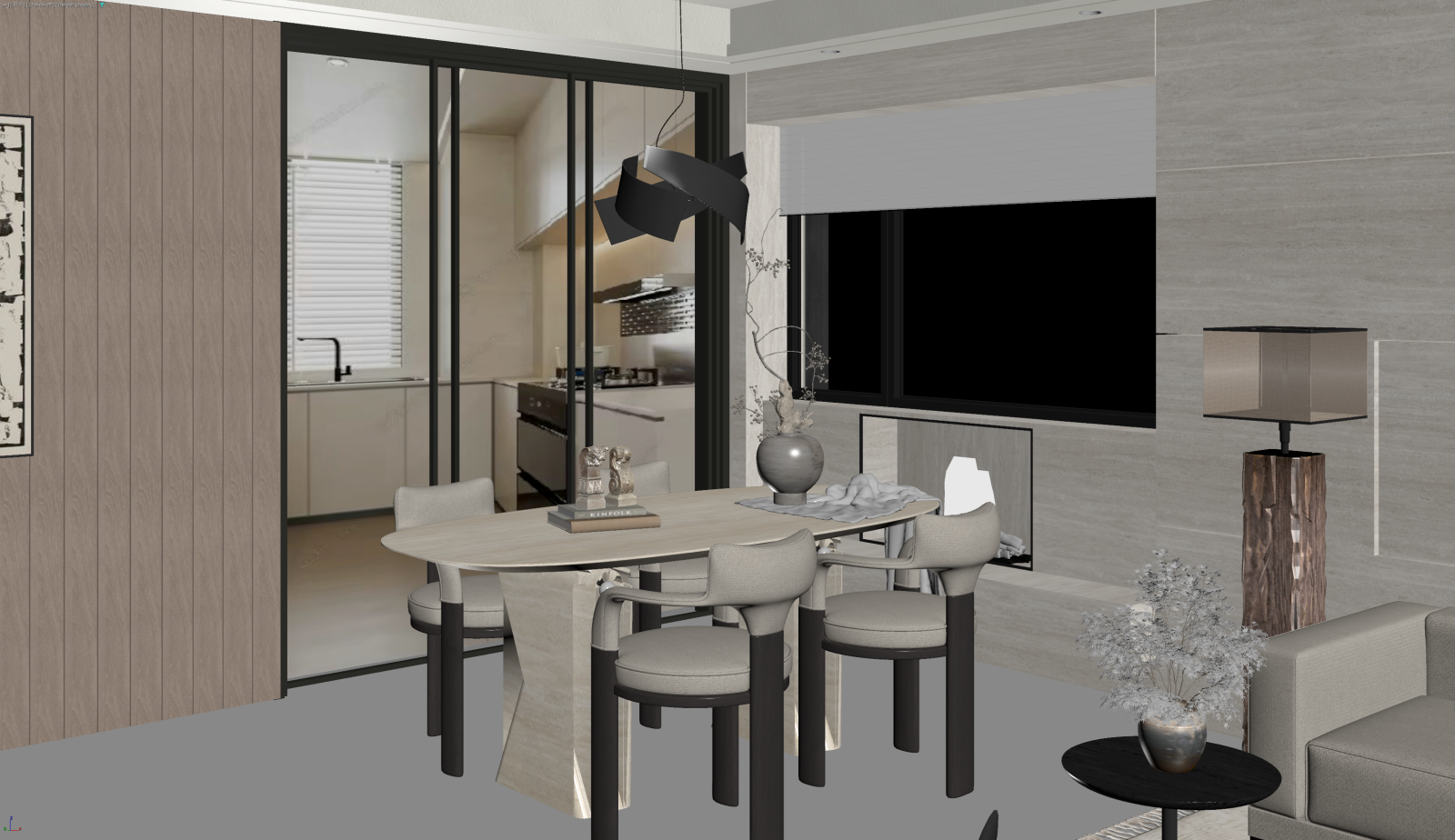 意式客餐厅3D模型下载【ID:1221802752】