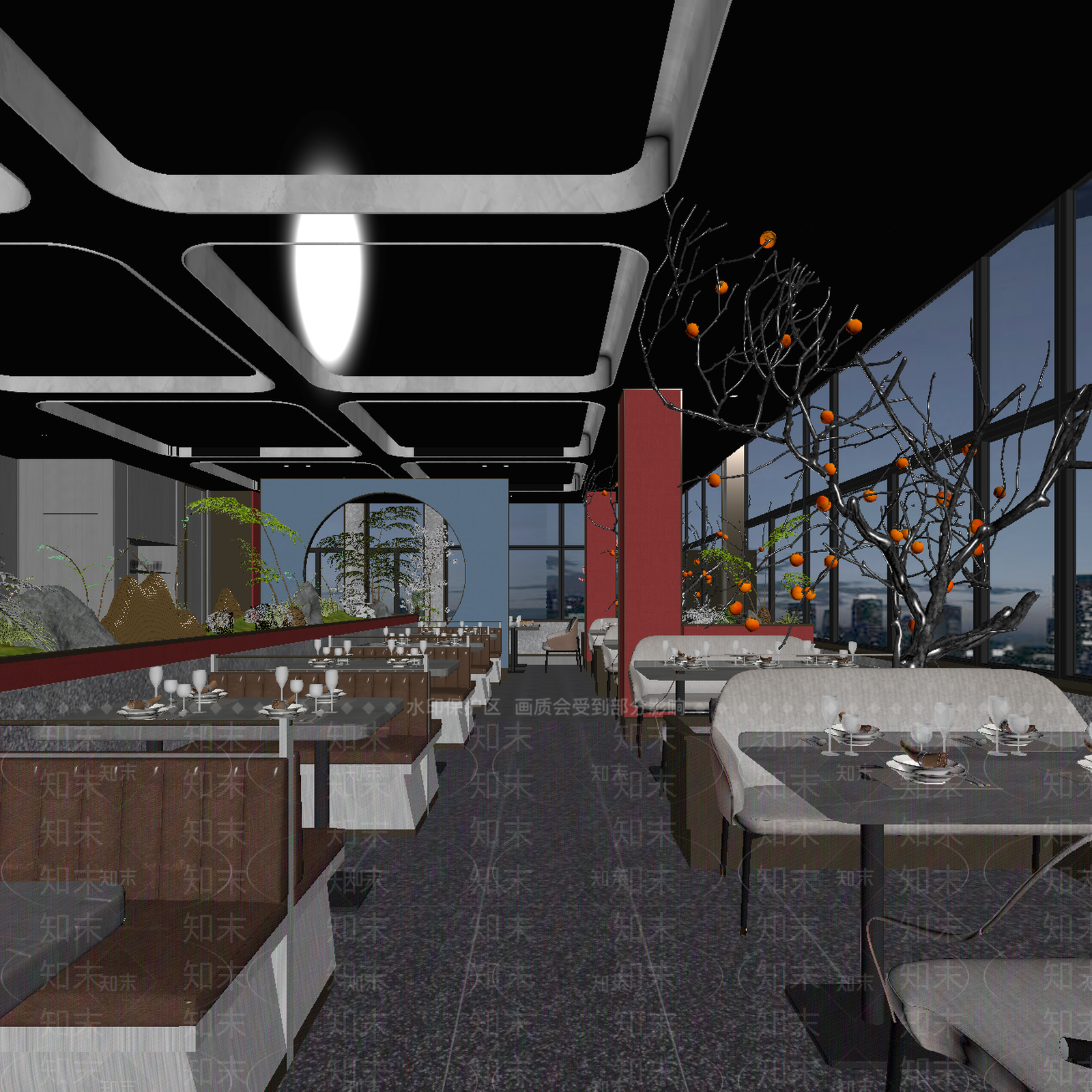 西餐厅3D模型下载【ID:1213941382】