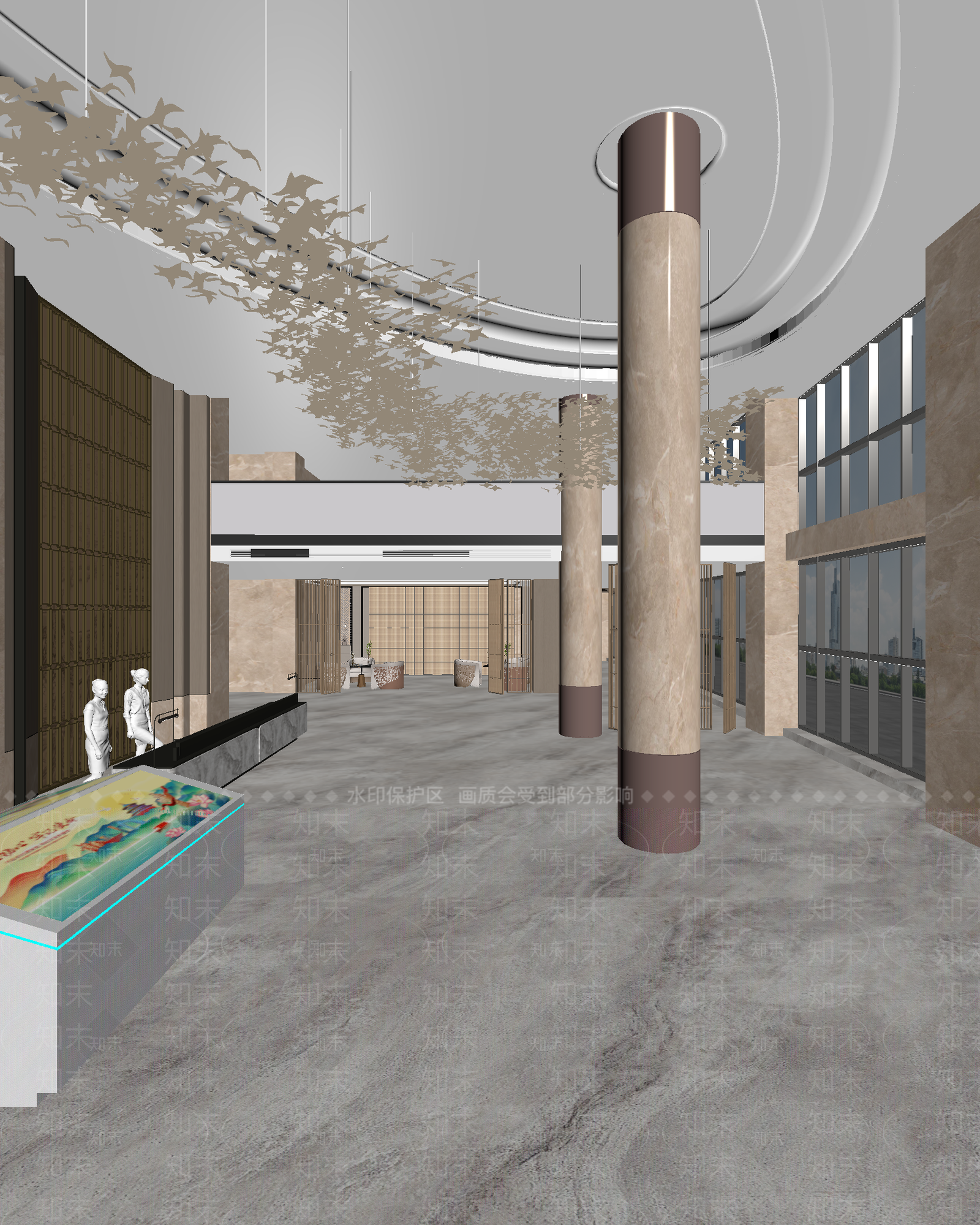 现代售楼处3D模型下载【ID:1214300053】