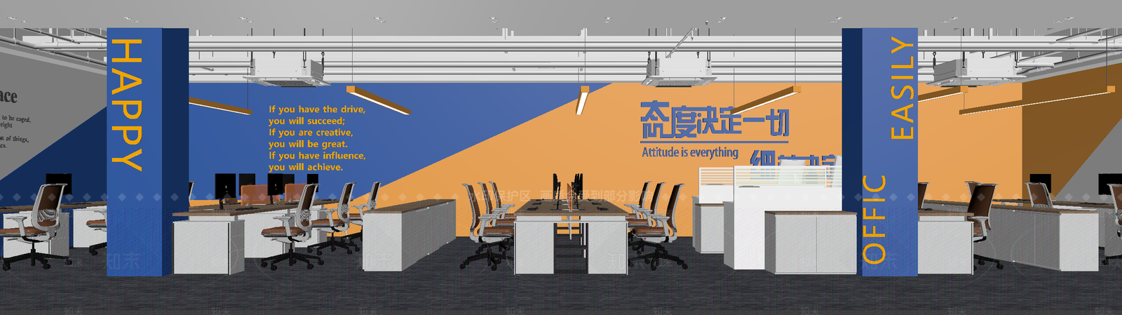 现代办公大厅3D模型下载【ID:1214403202】