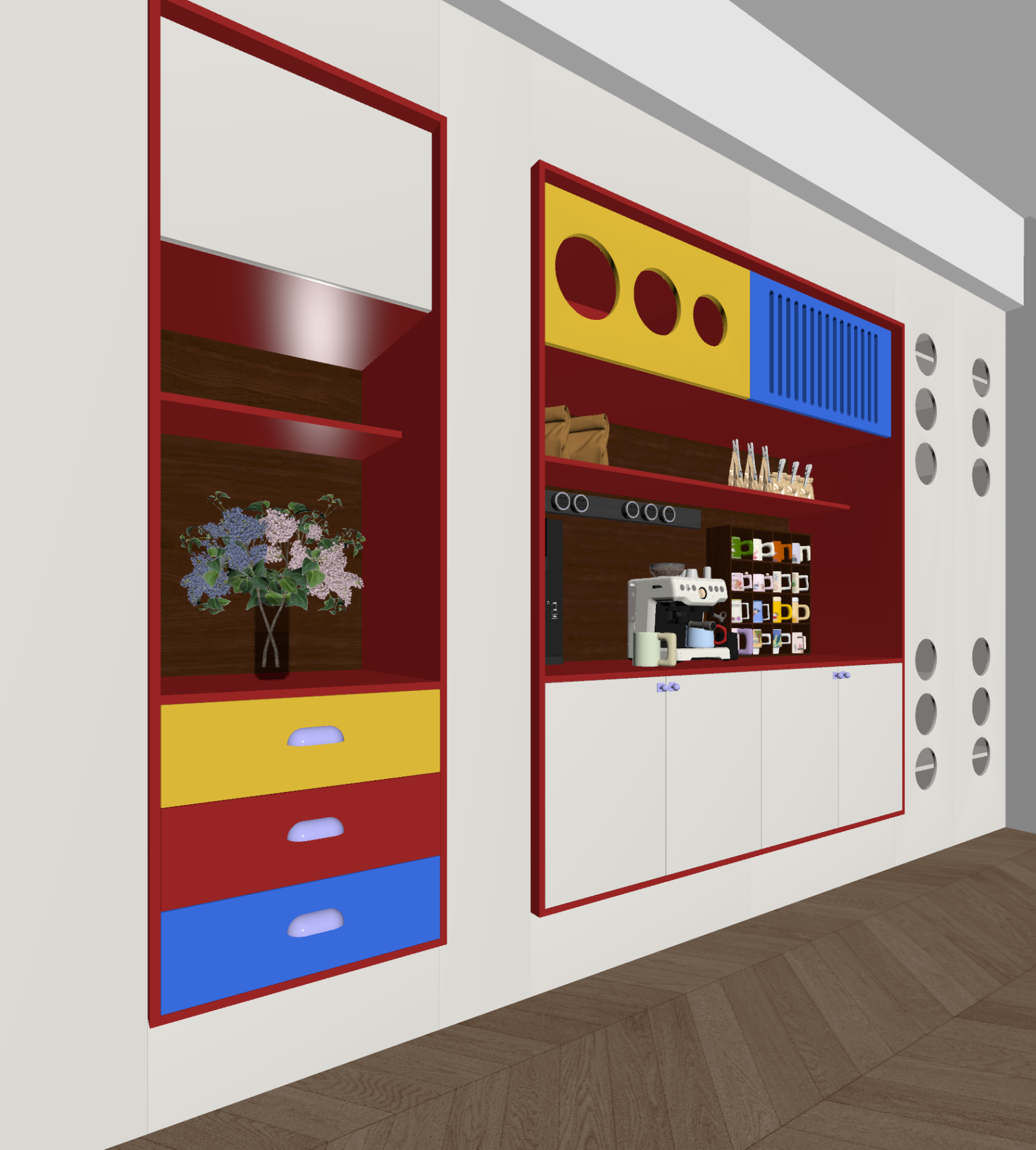现代家居餐厅3D模型下载【ID:1222028257】