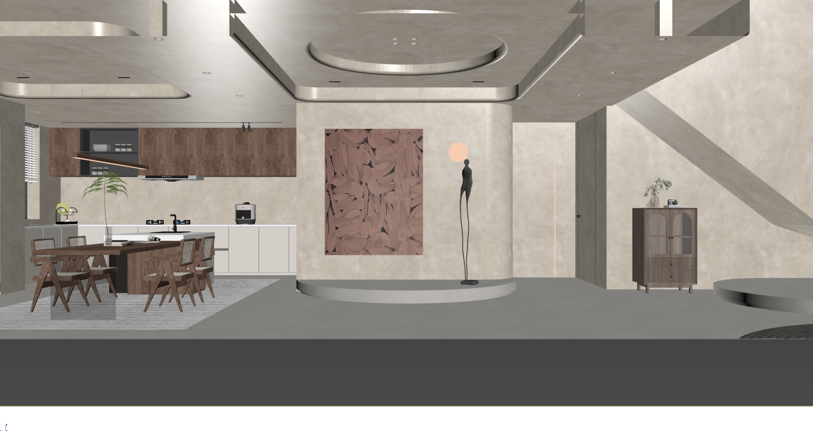 侘寂客餐厅3D模型下载【ID:1221989999】