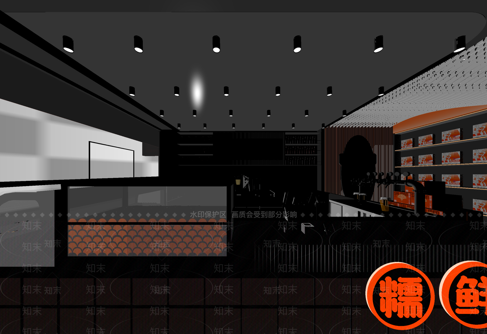 现代奶茶店3D模型下载【ID:1214133241】
